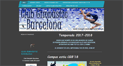 Desktop Screenshot of clubgimnasticbarcelona.com