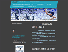 Tablet Screenshot of clubgimnasticbarcelona.com
